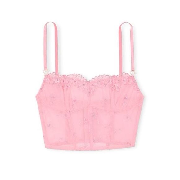 Victorias Secret Dream Angels Corset Top Size S Pink Coquette Fairy Romantic Y2K - Picture 15 of 16